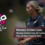 Sri Lanka Women vs New Zealand Women playing an intense cricket match during the 2025 series.