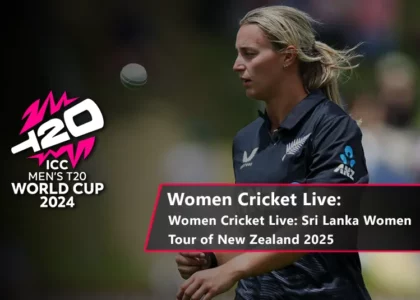 Sri Lanka Women vs New Zealand Women playing an intense cricket match during the 2025 series.